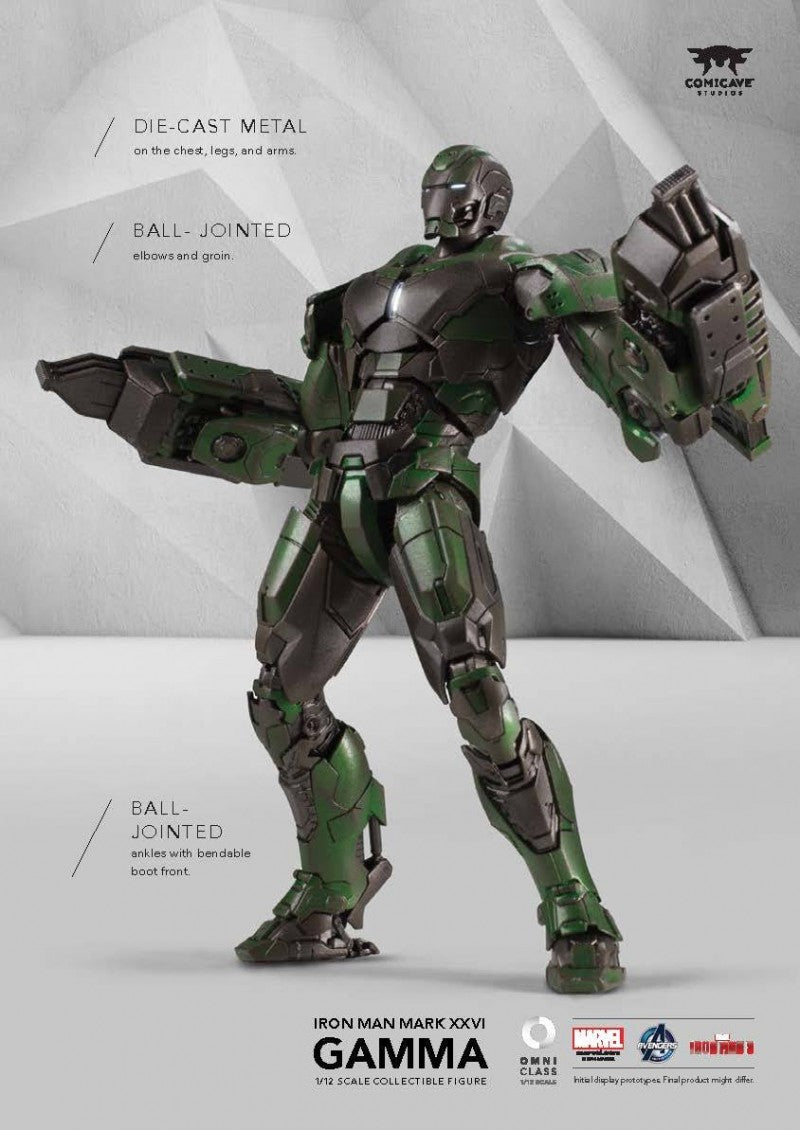 Comicave Studios 1:12 Scale Iron Man Mark XXVI - Gamma Collectible Figure