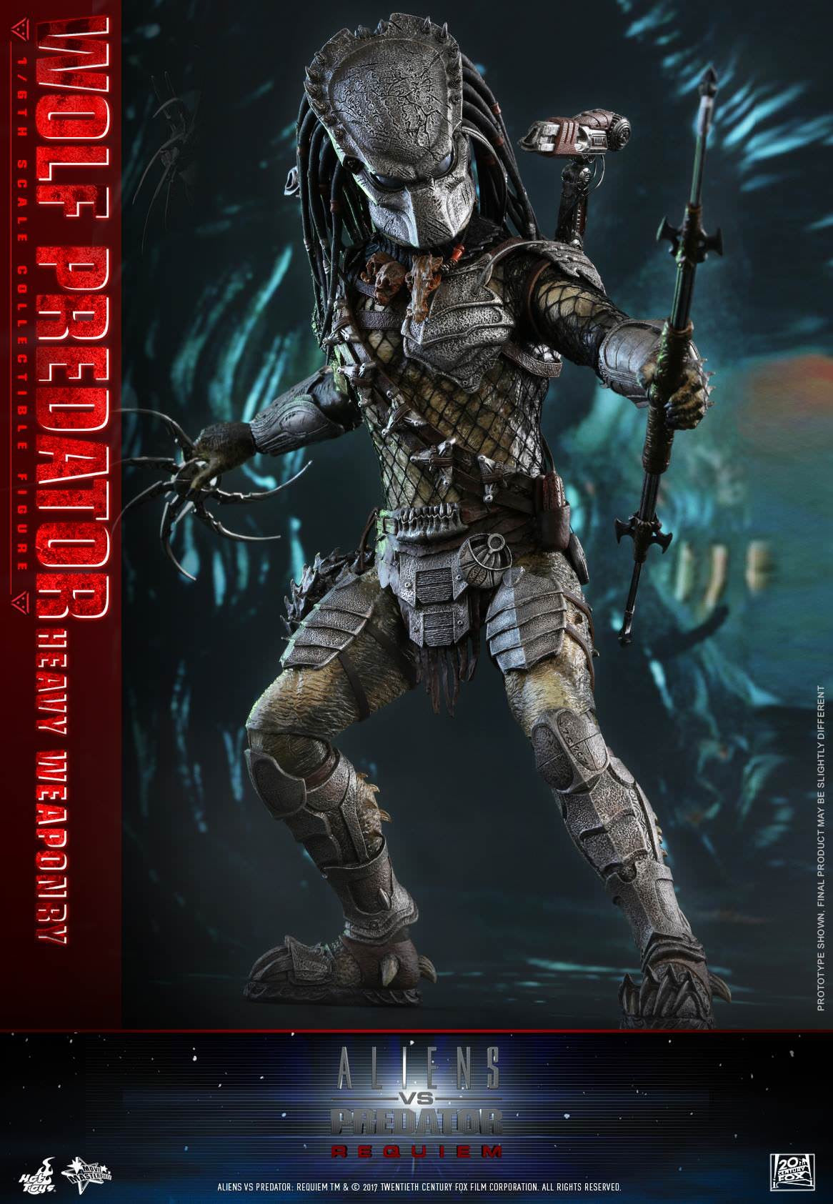 Hot Toys Aliens vs. Predator: Requiem - Wolf Predator (Heavy Weaponry) MMS443