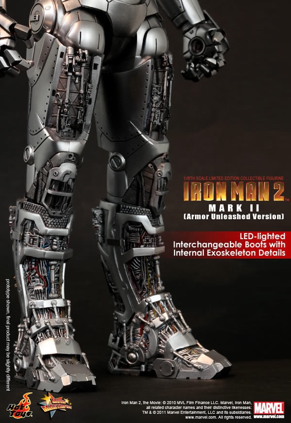 Hot Toys Iron Man 2 - Mark II (Armor Unleashed Version) Exclusive Edition MMS150