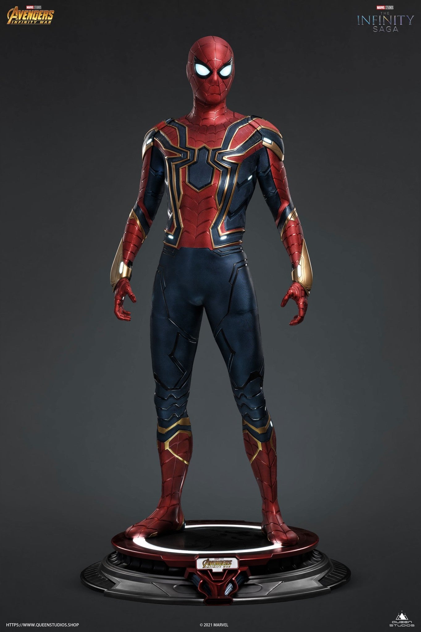 Queen Studios Iron Spider-Man 1/1 Life-size Statue