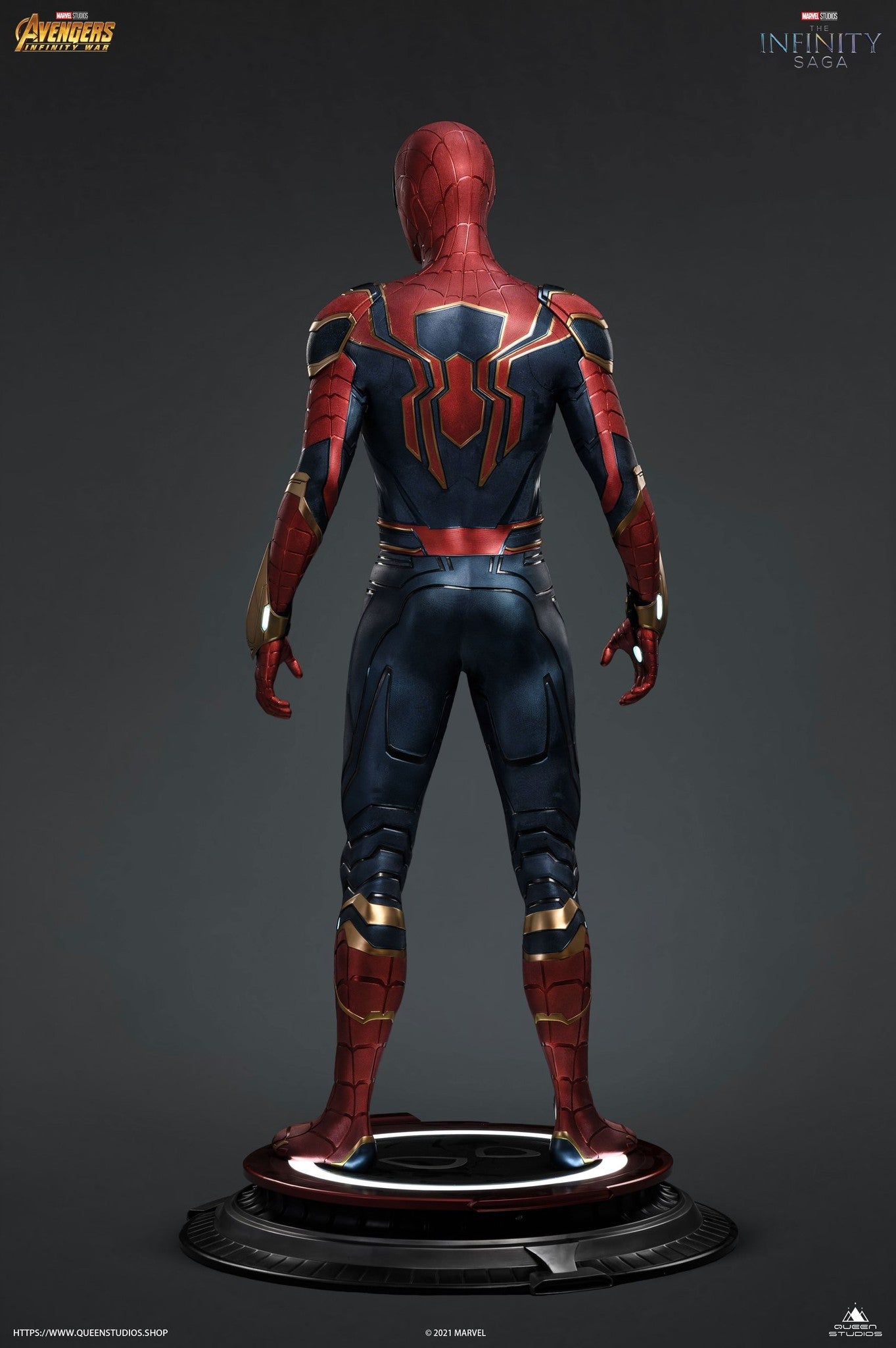 Queen Studios Iron Spider-Man 1/1 Life-size Statue