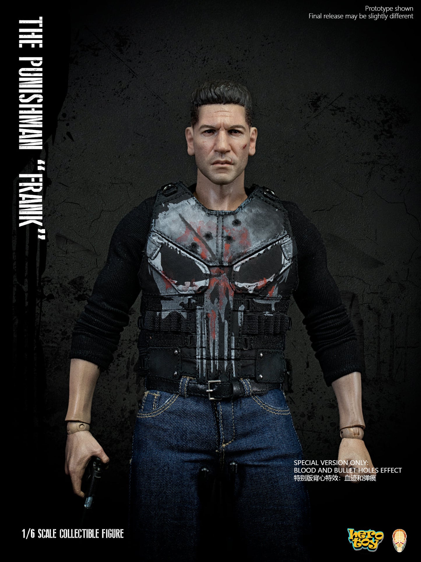 Hero Toys + Facepool The Punishman Frank  1:6 Scale Collectible Figure (Special Edition)