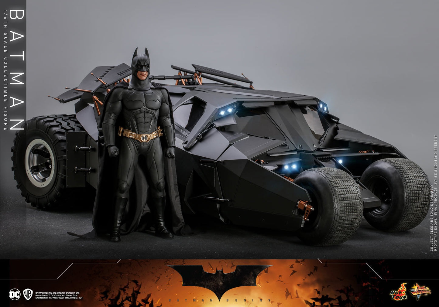 Hot Toys Batman Begins Batman 1/6th Scale Collectible Figure MMS595