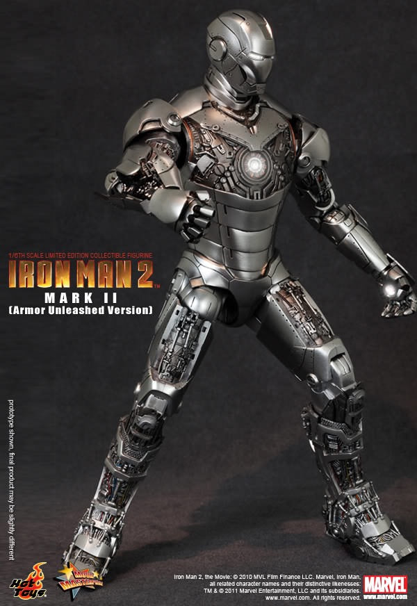 Hot Toys Iron Man 2 - Mark II (Armor Unleashed Version) Exclusive Edition MMS150