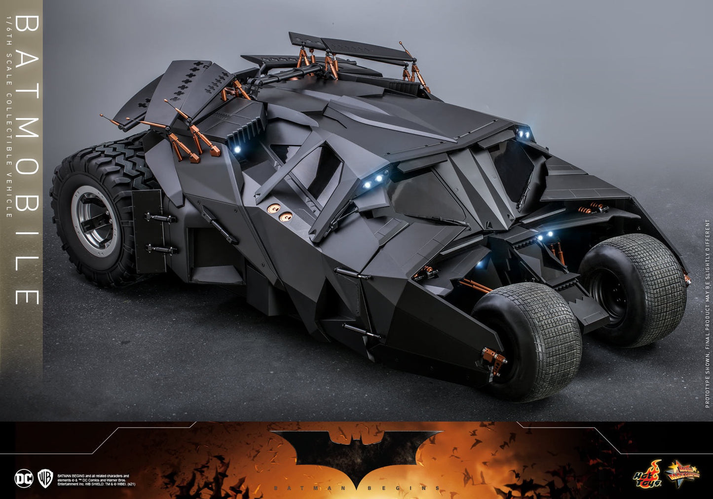 Hot Toys Batman Begins Batmobile 1:6 Scale Collectible Vehicle MMS596