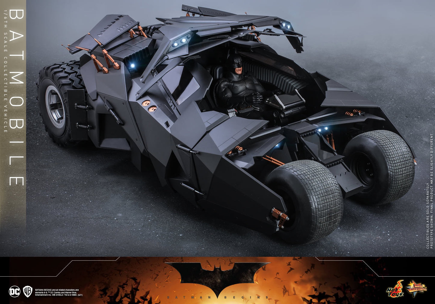 Hot Toys Batman Begins Batmobile 1:6 Scale Collectible Vehicle MMS596