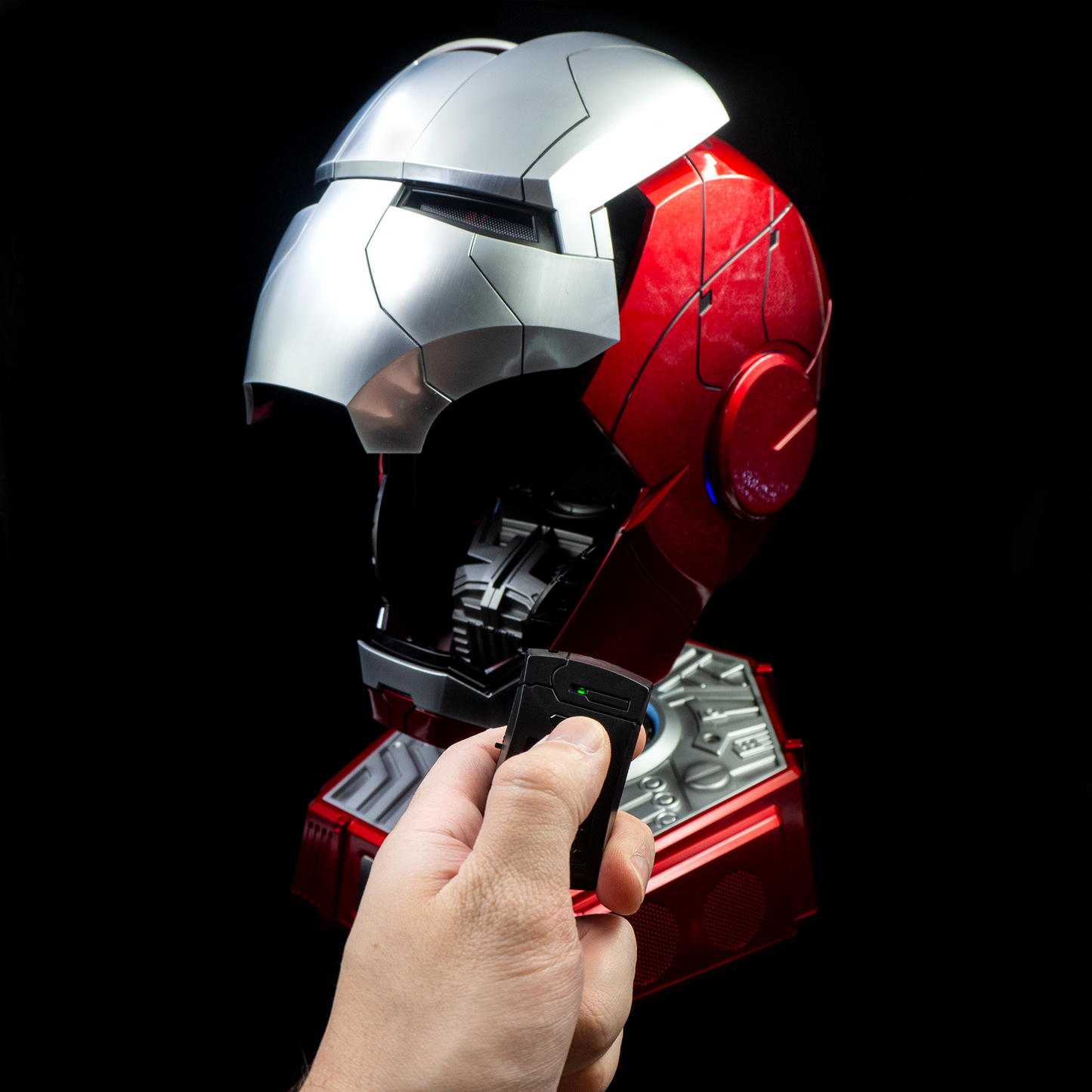 Killerbody Life Size Collectable—Iron Man Mark V Helmet With Bluetooth Speaker