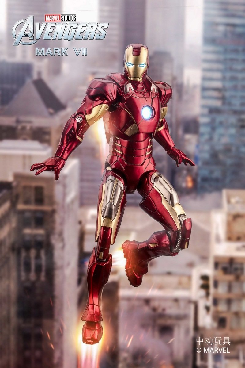 ZD Toys 1:10 Scale Iron Man Mark VII ( Deluxe Version ) ( No Light Up Function )