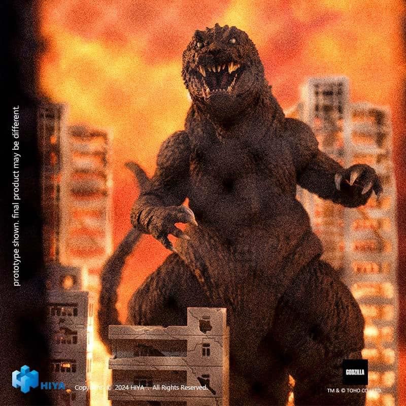 HIYA Toys "Exquisite Basic Series Godzilla, Mothra and King Ghidorah Giant Monsters All-Out Attack (2001) Godzilla 7" Collectible Figure HIYA-G2001