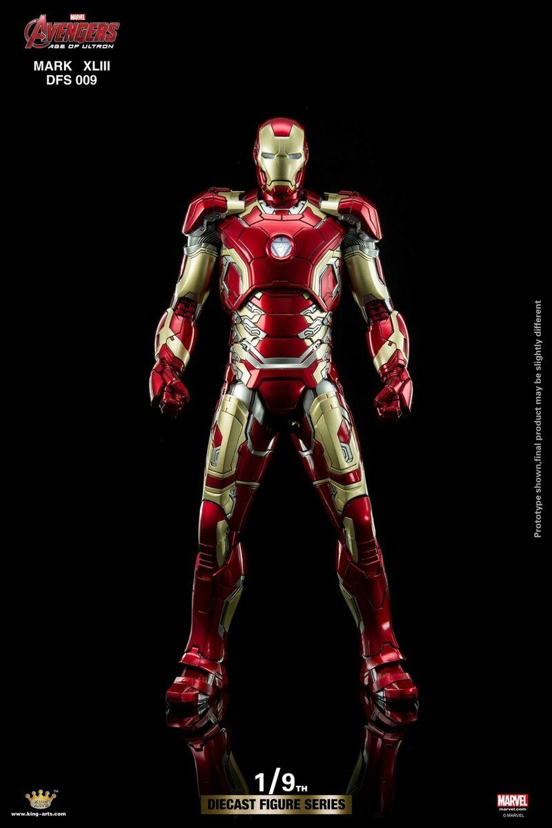 King Arts 1:9 Scale Iron Man Mark XLIII Collectible Figure