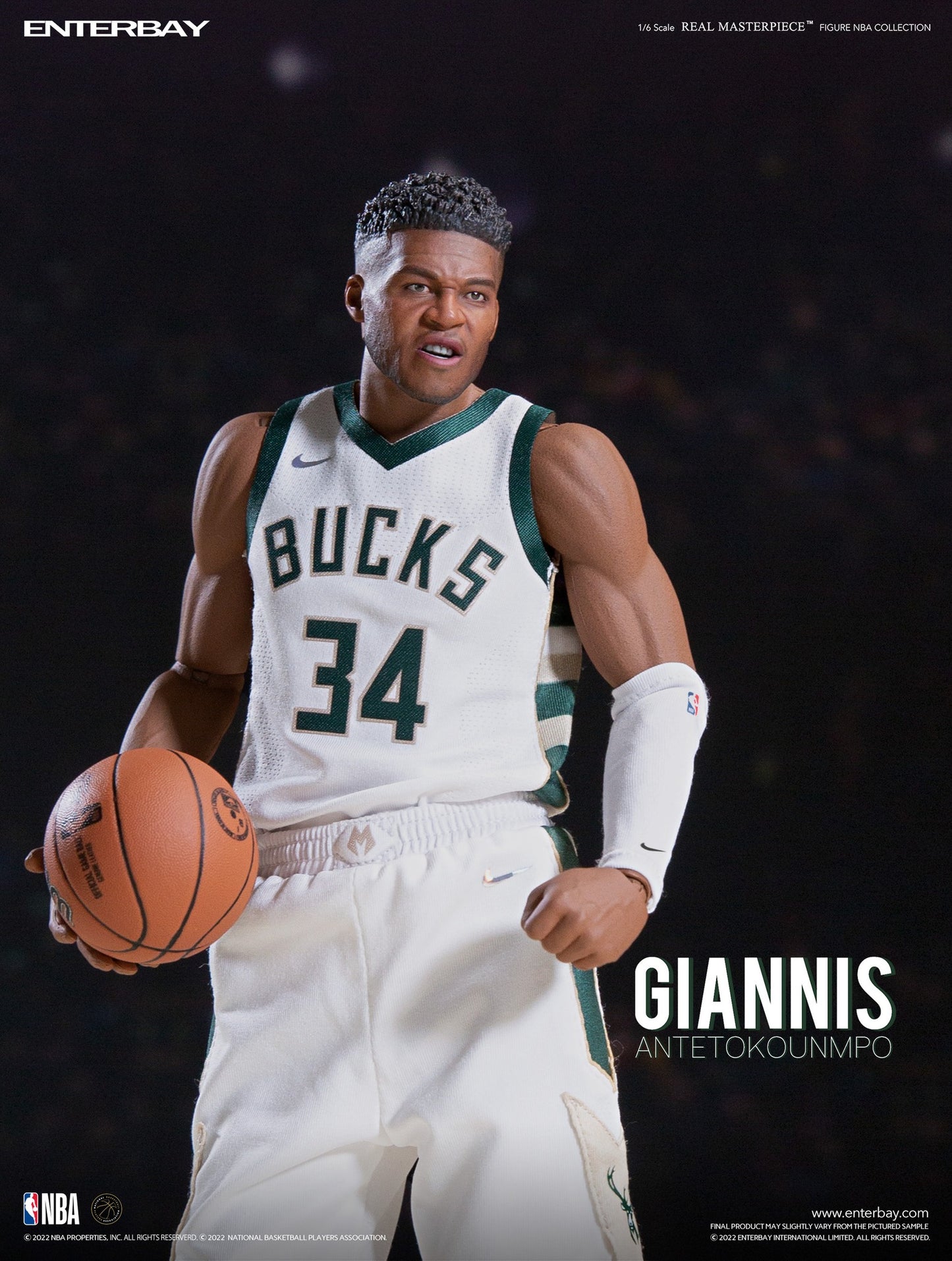 Enterbay Giannis Antetokounmpo  1:6 Scale Action Figure