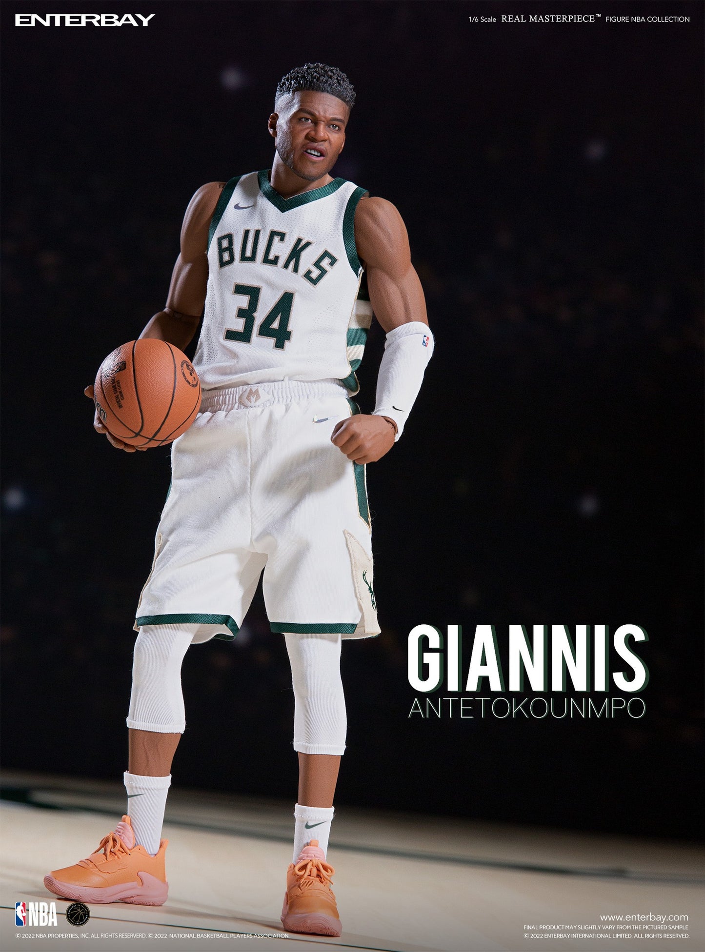 Enterbay Giannis Antetokounmpo  1:6 Scale Action Figure