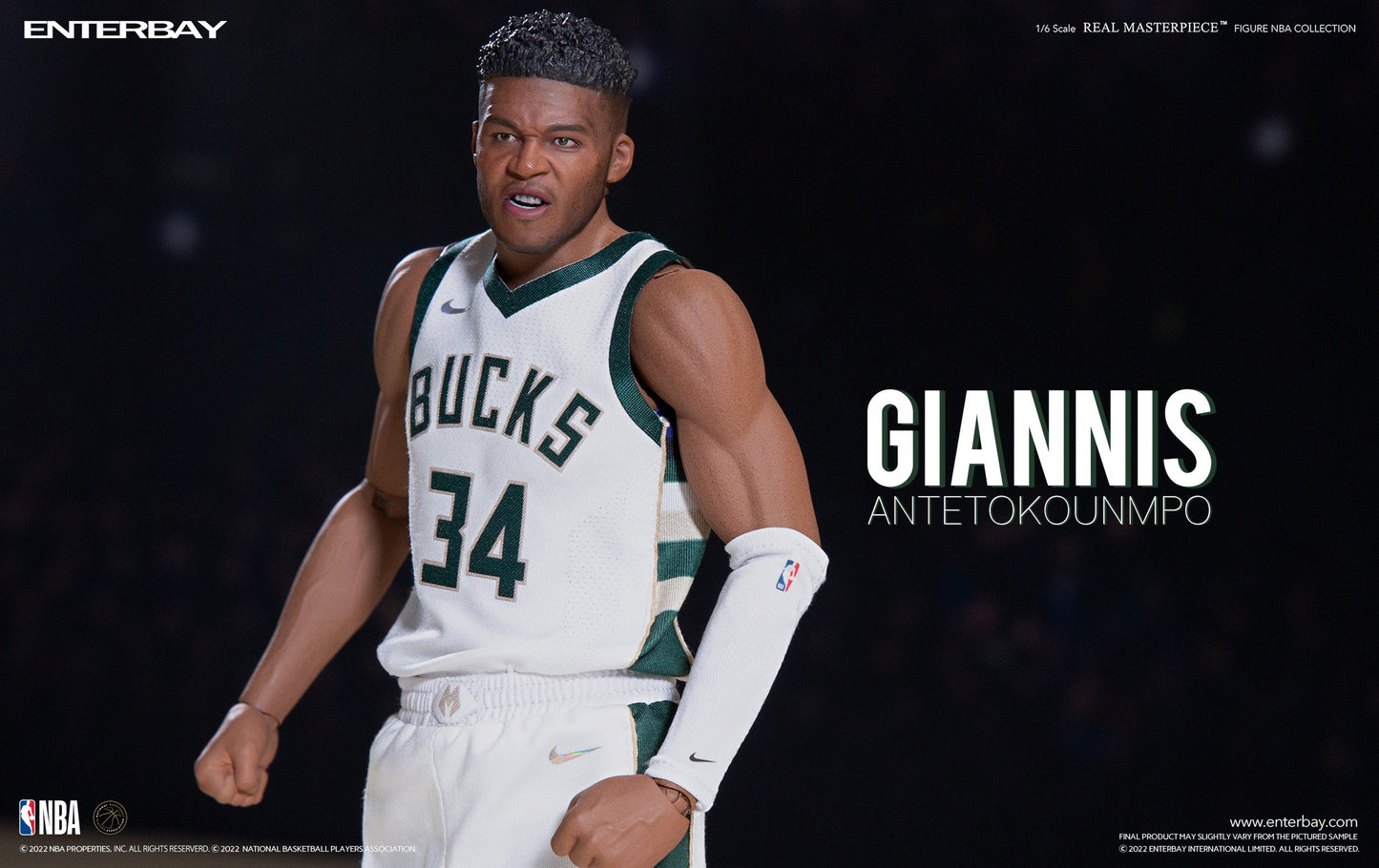 Enterbay Giannis Antetokounmpo  1:6 Scale Action Figure