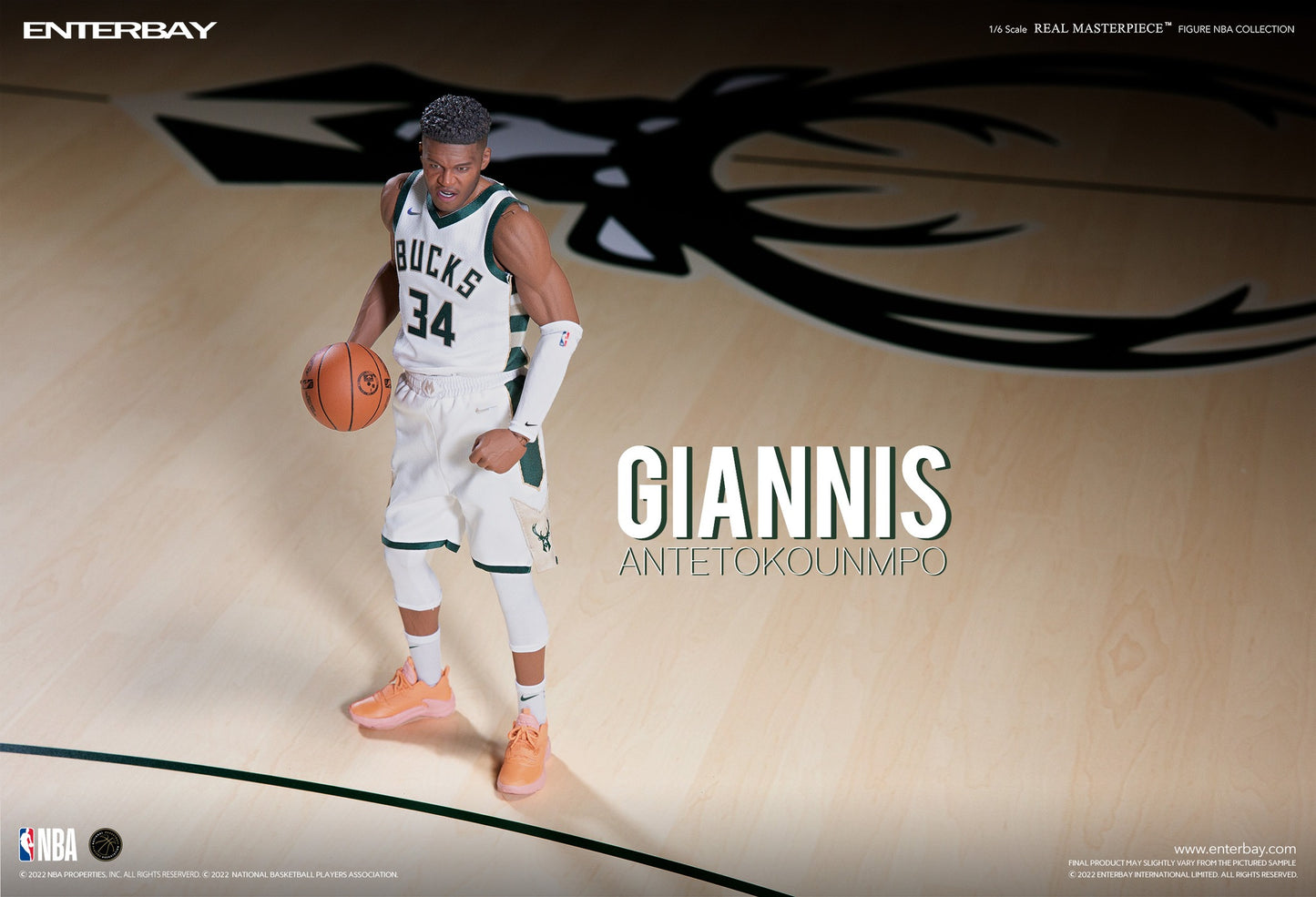 Enterbay Giannis Antetokounmpo  1:6 Scale Action Figure