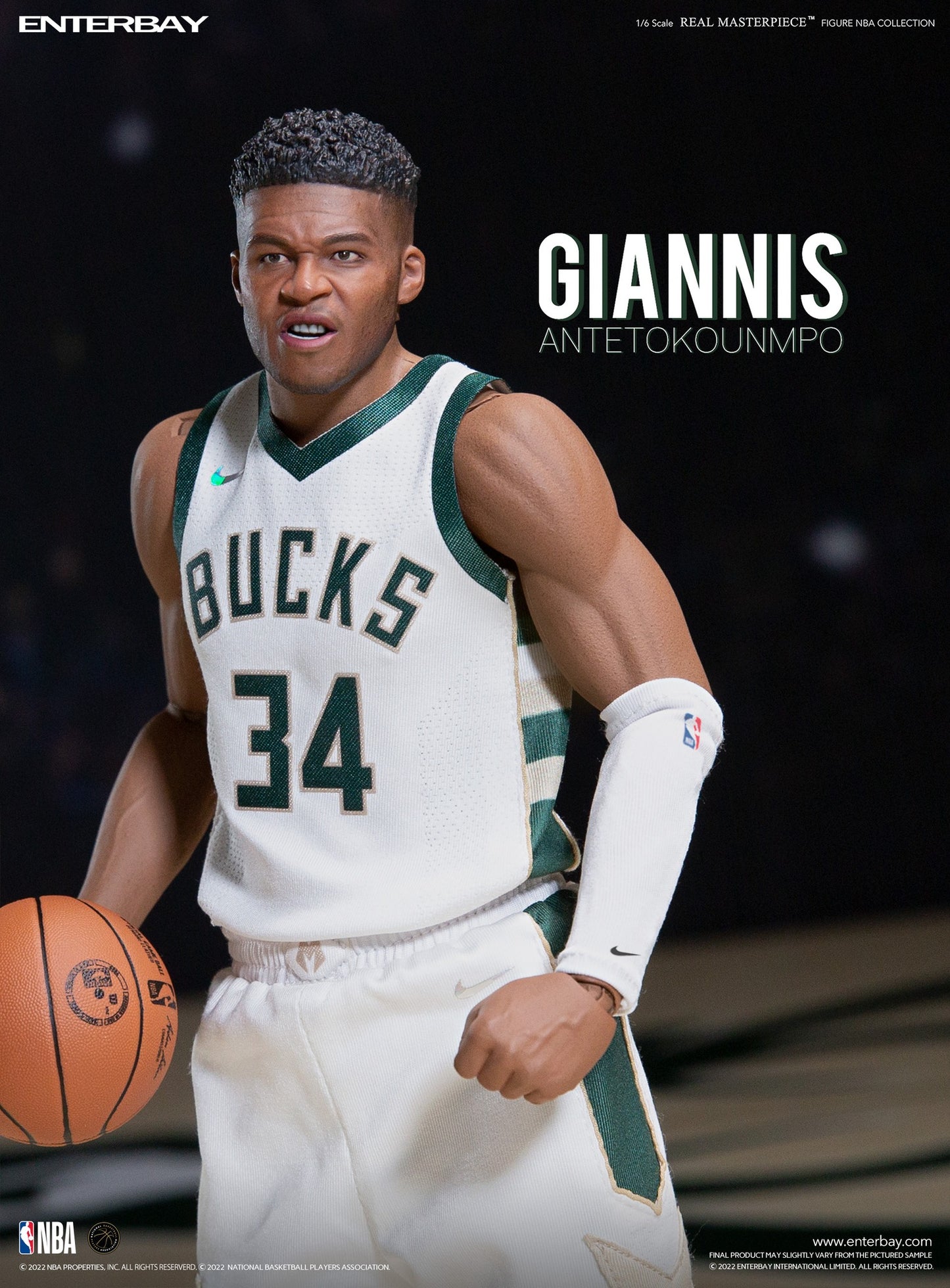 Enterbay Giannis Antetokounmpo  1:6 Scale Action Figure