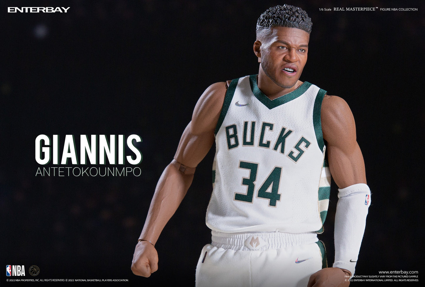 Enterbay Giannis Antetokounmpo  1:6 Scale Action Figure