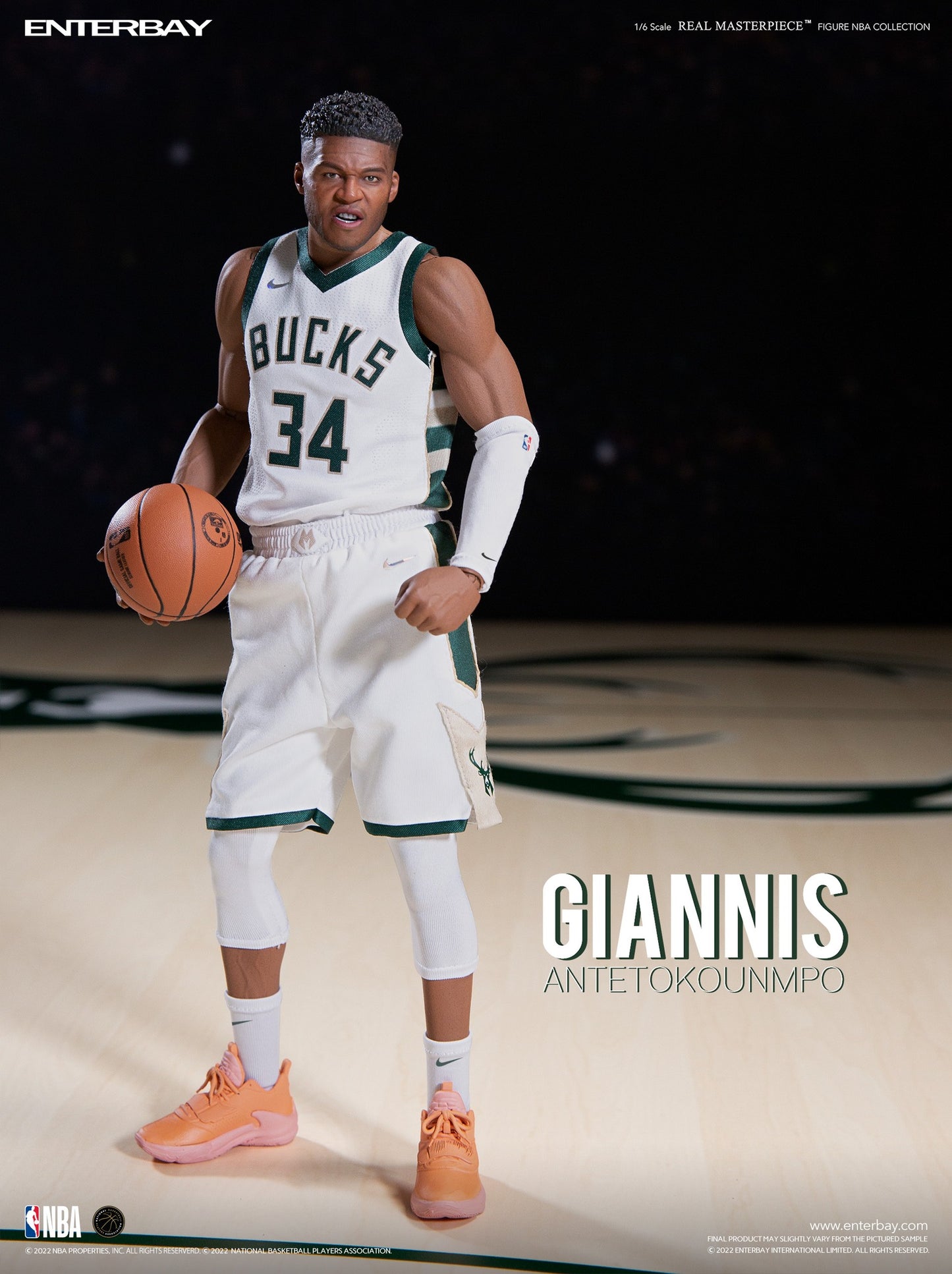 Enterbay Giannis Antetokounmpo  1:6 Scale Action Figure