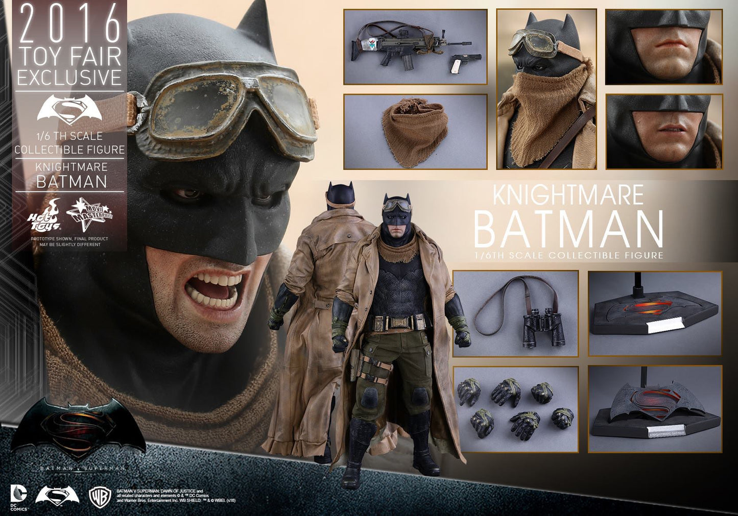 Hot Toys Batman V Superman: Dawn Of Justice : Knightmare Batman MMS372