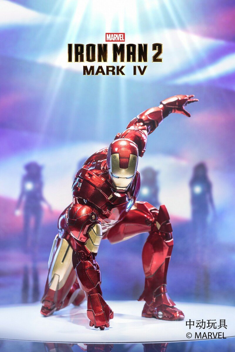 ZD Toys Iron Man II Mark IV 1:10 Scale Collectible Figure ( No Light Up Function )