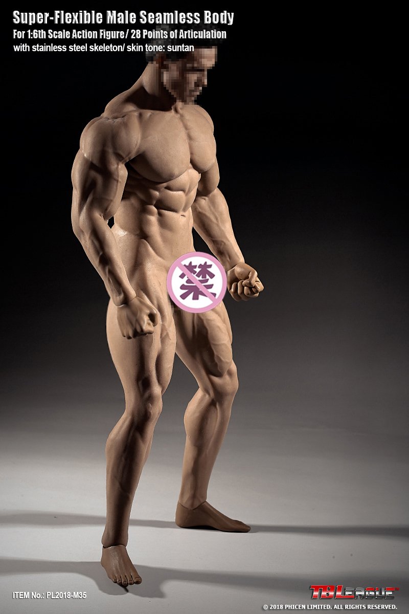 Phicen TBLeague M35 1/6th Scale Super Flexible Male Seamless Muscular Body