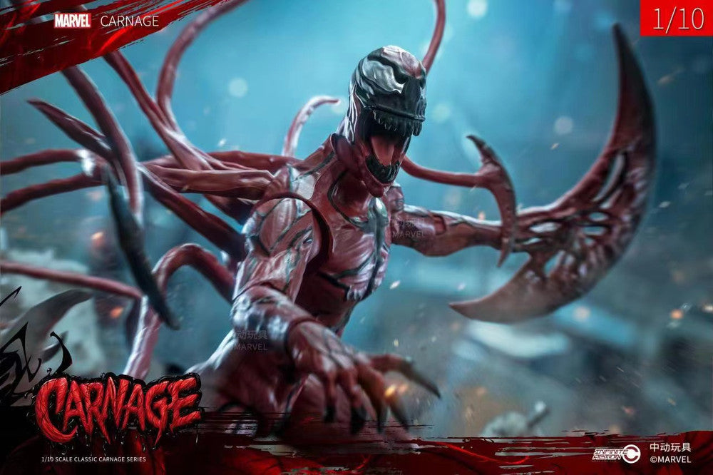 ZD Toys 1:10 Scale Carnage Figure 2 Head Set