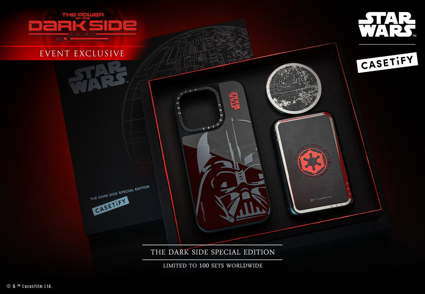 Hot Toys x CASETiFY Collaborative Project Launches [Exclusive Worldwide] The Dark Side Special Edition - Limited to 100 Sets Worldwide