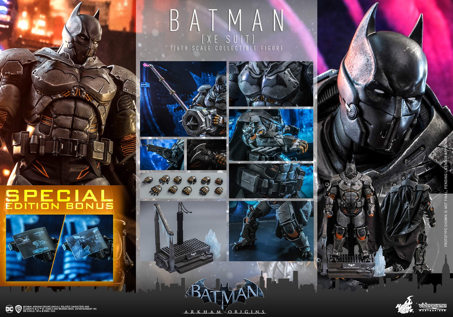 Hot Toys Batman: Arkham Origins Batman (Xe Suit) 1:6th Scale Collectible Figure (Special Edition)VGM52B