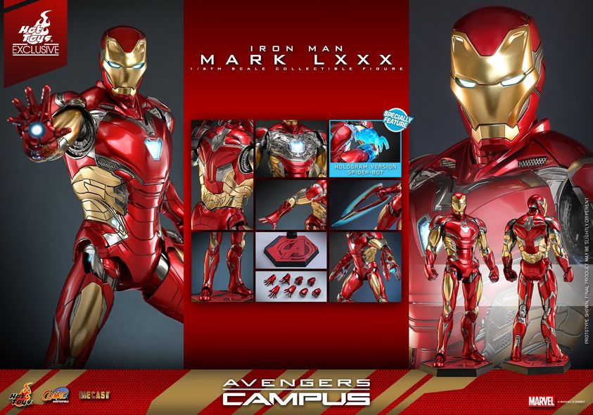 Hot Toys Avengers Campus - Iron Man Mark LXXX (Regular Edition) 1:6 Scale Collectible Figure CMS018