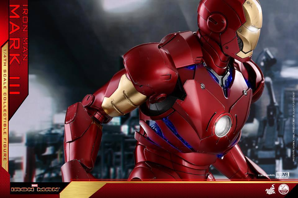 Hot Toys Iron Man - Mark III 1/4th scale QS011 (Regular Edition)