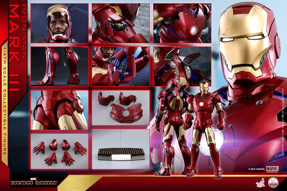 Hot Toys Iron Man - Mark III 1/4th scale QS011 (Regular Edition)