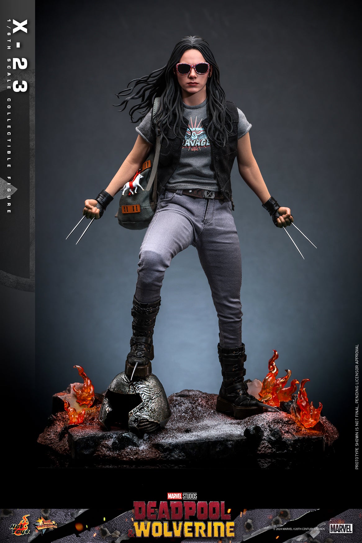 Hot Toys Deadpool & Wolverine 1:6 Scale X-23 Collectible Figure MMS781