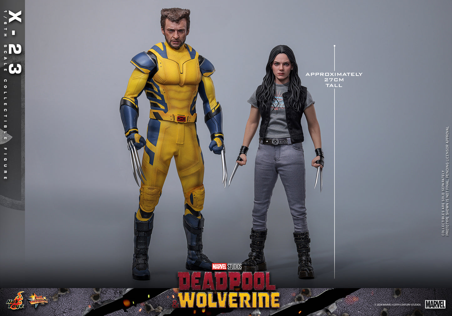 Hot Toys Deadpool & Wolverine 1:6 Scale X-23 Collectible Figure MMS781