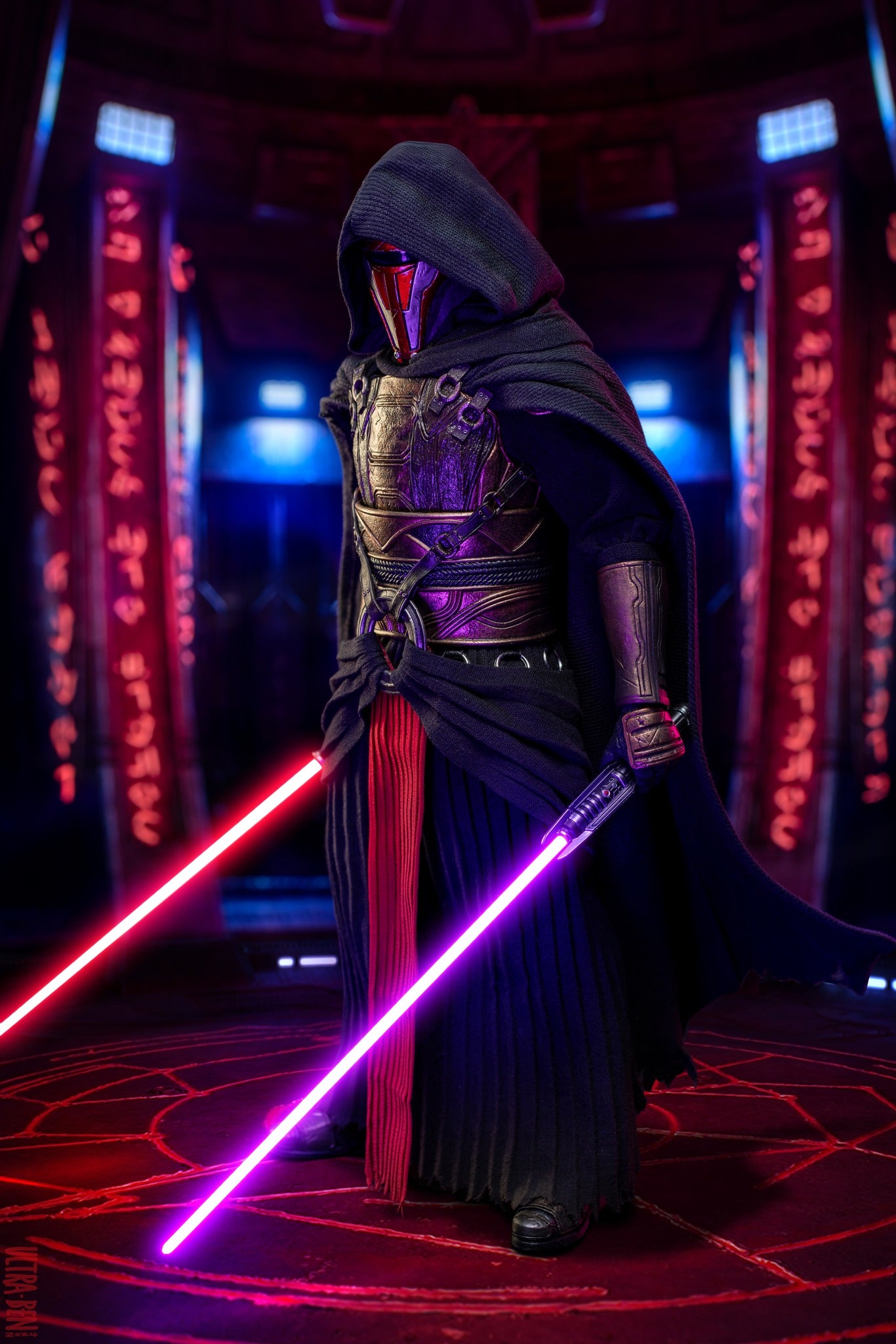 Hot Toys Star Wars™ Darth Revan™ 1:6 Scale Collectible Figure VGM62B (Exclusive Edition)(Global Exclusive Commemorative Coin)