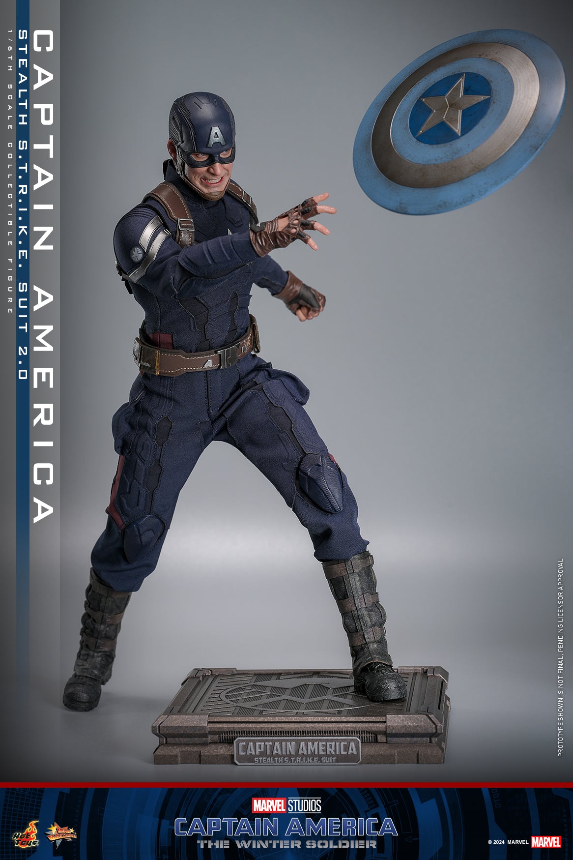 Hot Toys Captain America: The Winter Soldier Captain America (Stealth S.T.R.I.K.E. Suit) 2.0 1:6 Scale Collectible Figure MMS783