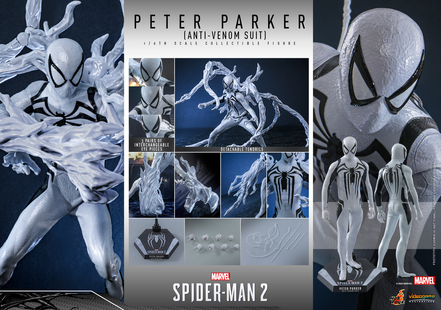 Hot Toys Marvel's Spider-Man 2 Peter Parker (Anti-Venom Suit) 1:6 Scale Collectible Figure VGM69