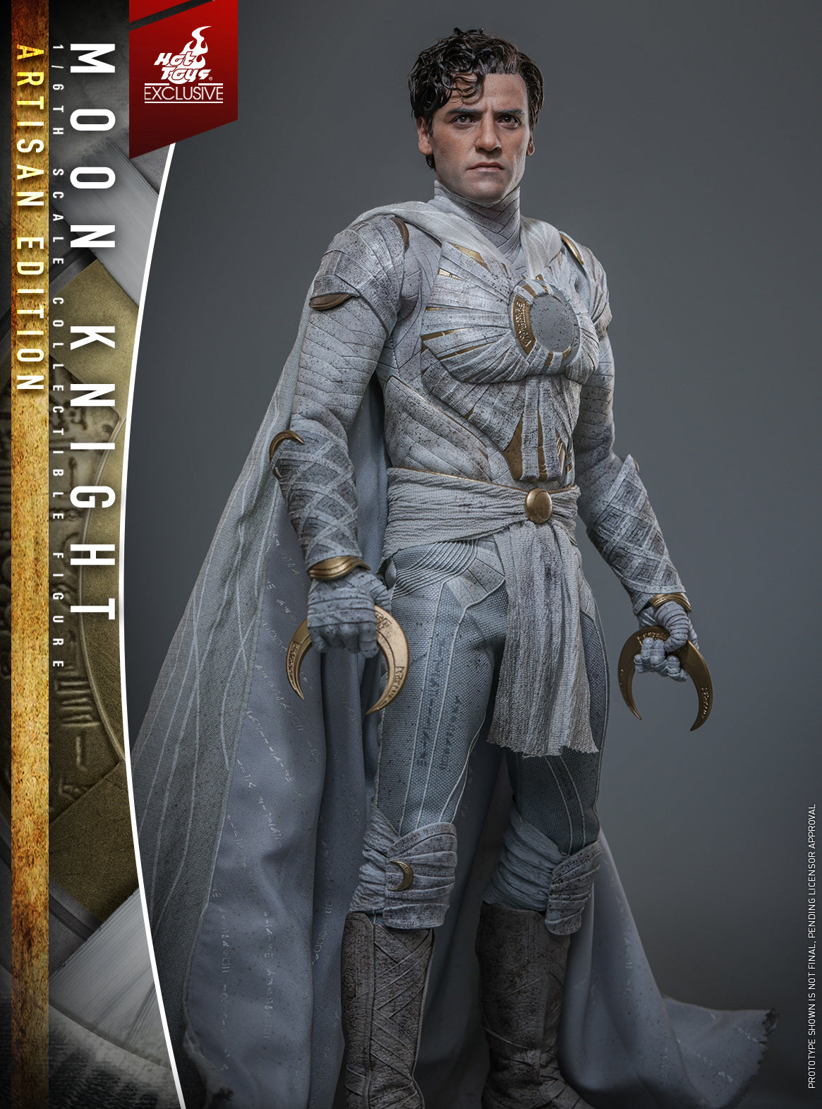 Hot Toys Limited Edition Hair-Planted Moon Knight 1:6 Scale Collectible Figure TMS140AE