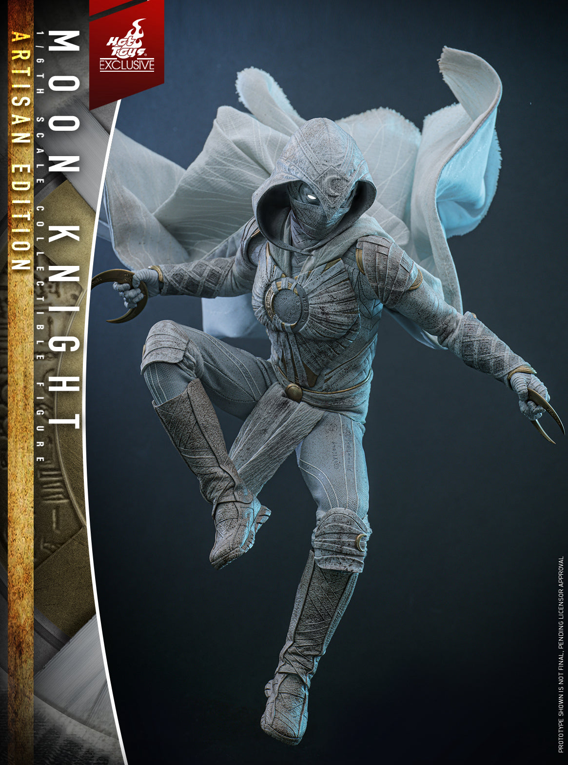 Hot Toys Limited Edition Hair-Planted Moon Knight 1:6 Scale Collectible Figure TMS140AE