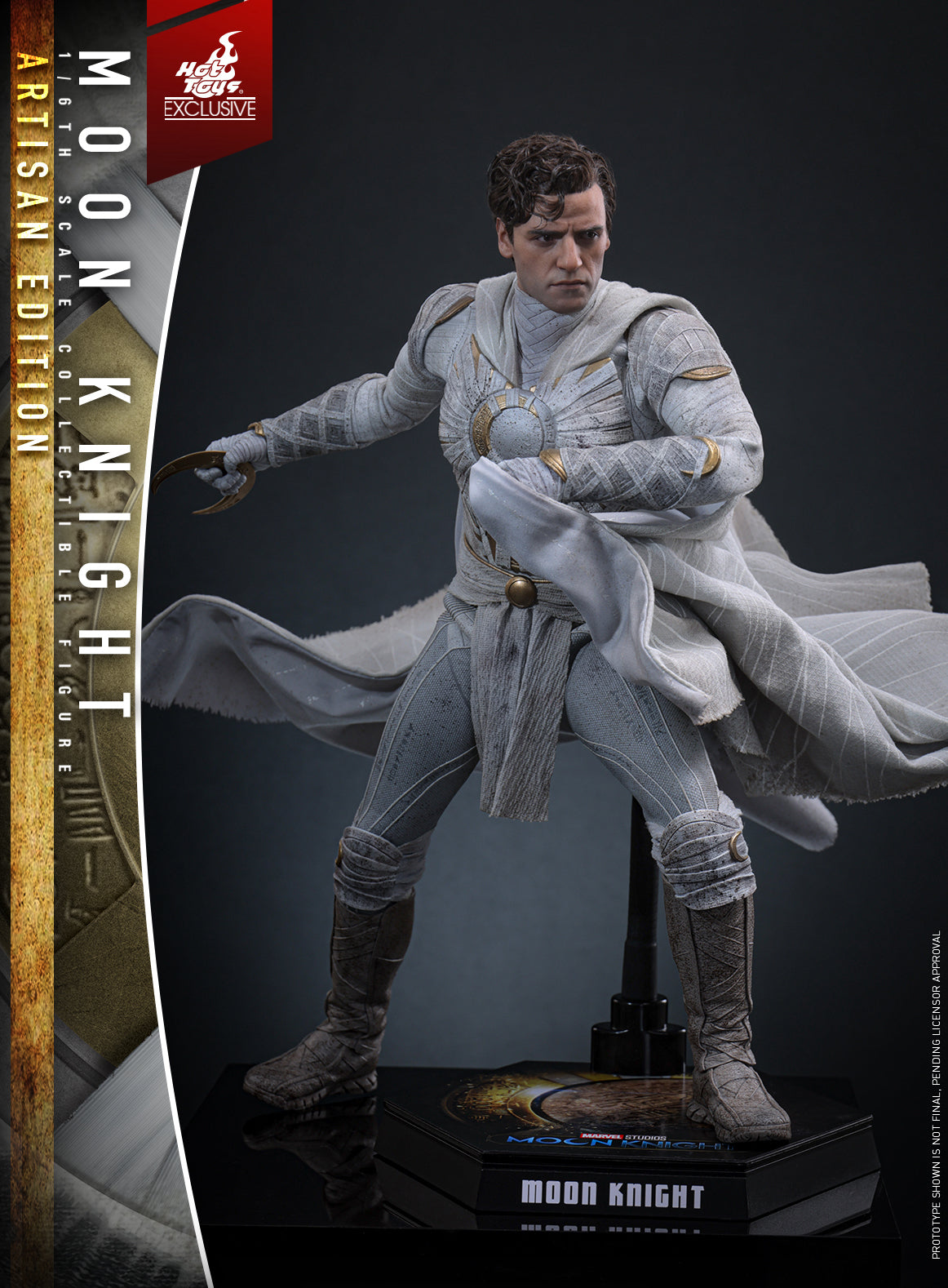 Hot Toys Limited Edition Hair-Planted Moon Knight 1:6 Scale Collectible Figure TMS140AE