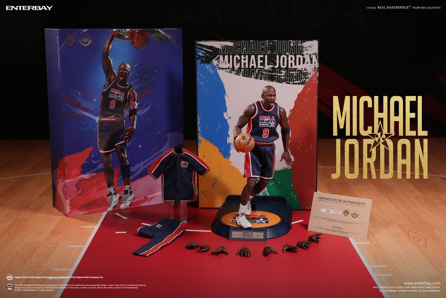 Enterbay 1/6 Real Masterpiece Collection: Michael Jordan Barcelona ’92 Limited Edition Action Figure