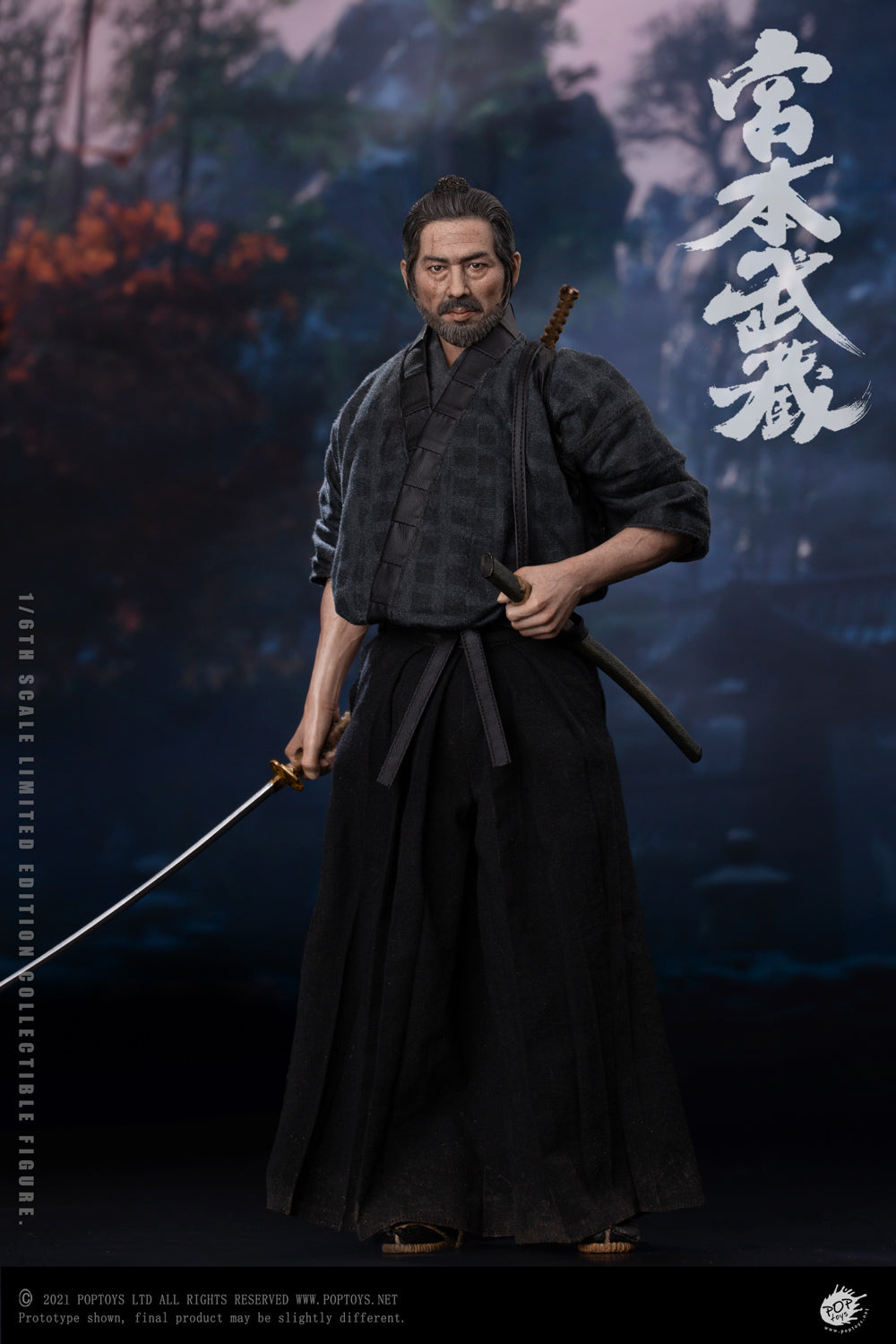 POPTOYS 1:6 Scale Miyamoto Musashi Action Figure