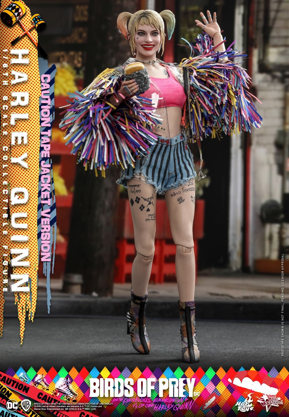 Hot Toys Birds of Prey - Harley Quinn (Caution Tape Jacket Version) MMS566