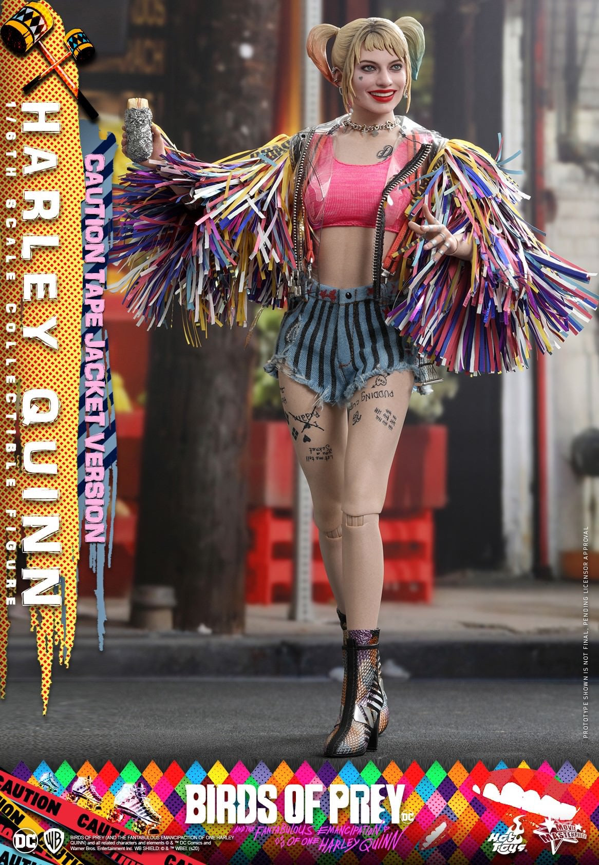 Hot Toys Birds of Prey - Harley Quinn (Caution Tape Jacket Version) MMS566