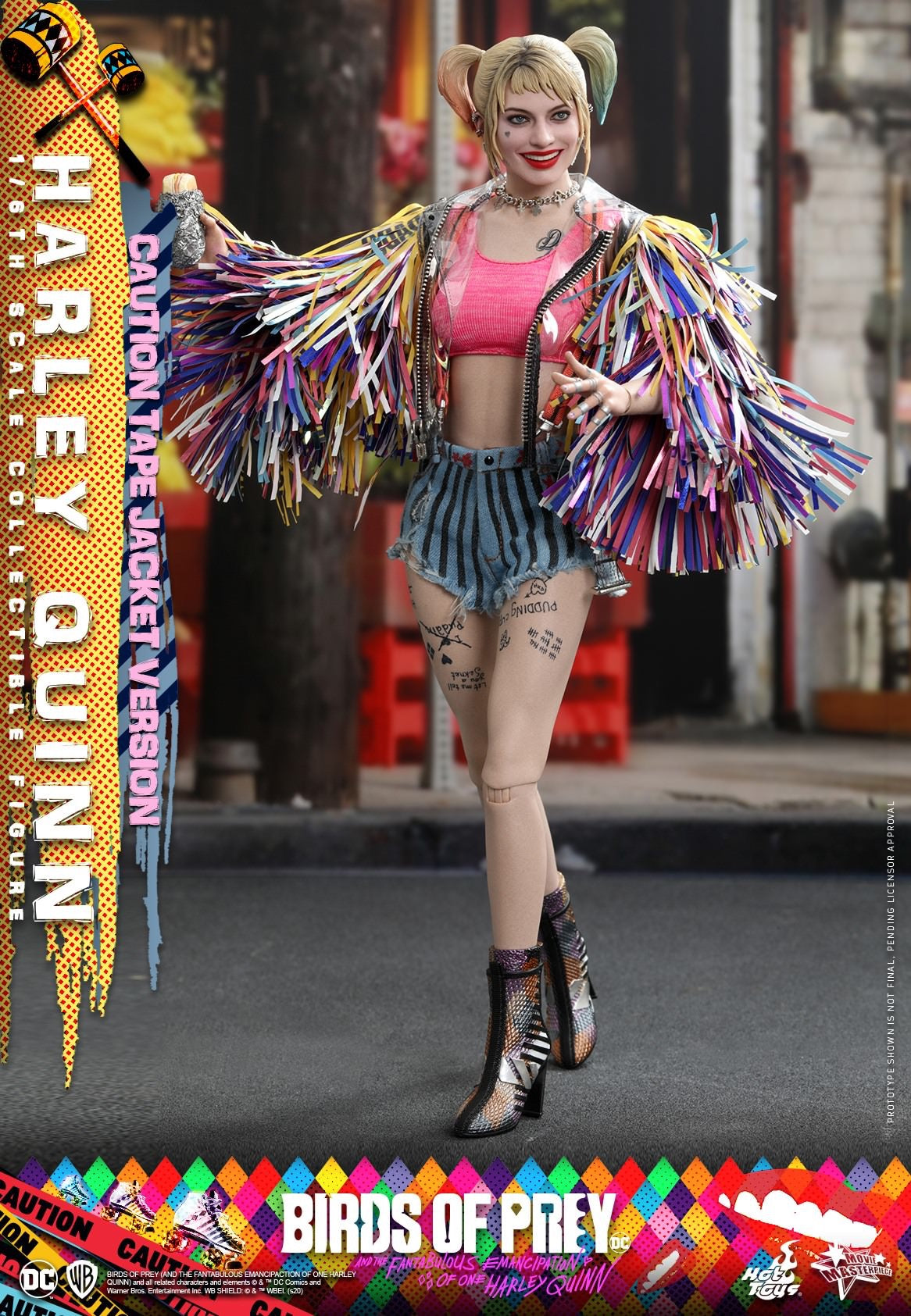 Hot Toys Birds of Prey - Harley Quinn (Caution Tape Jacket Version) MMS566