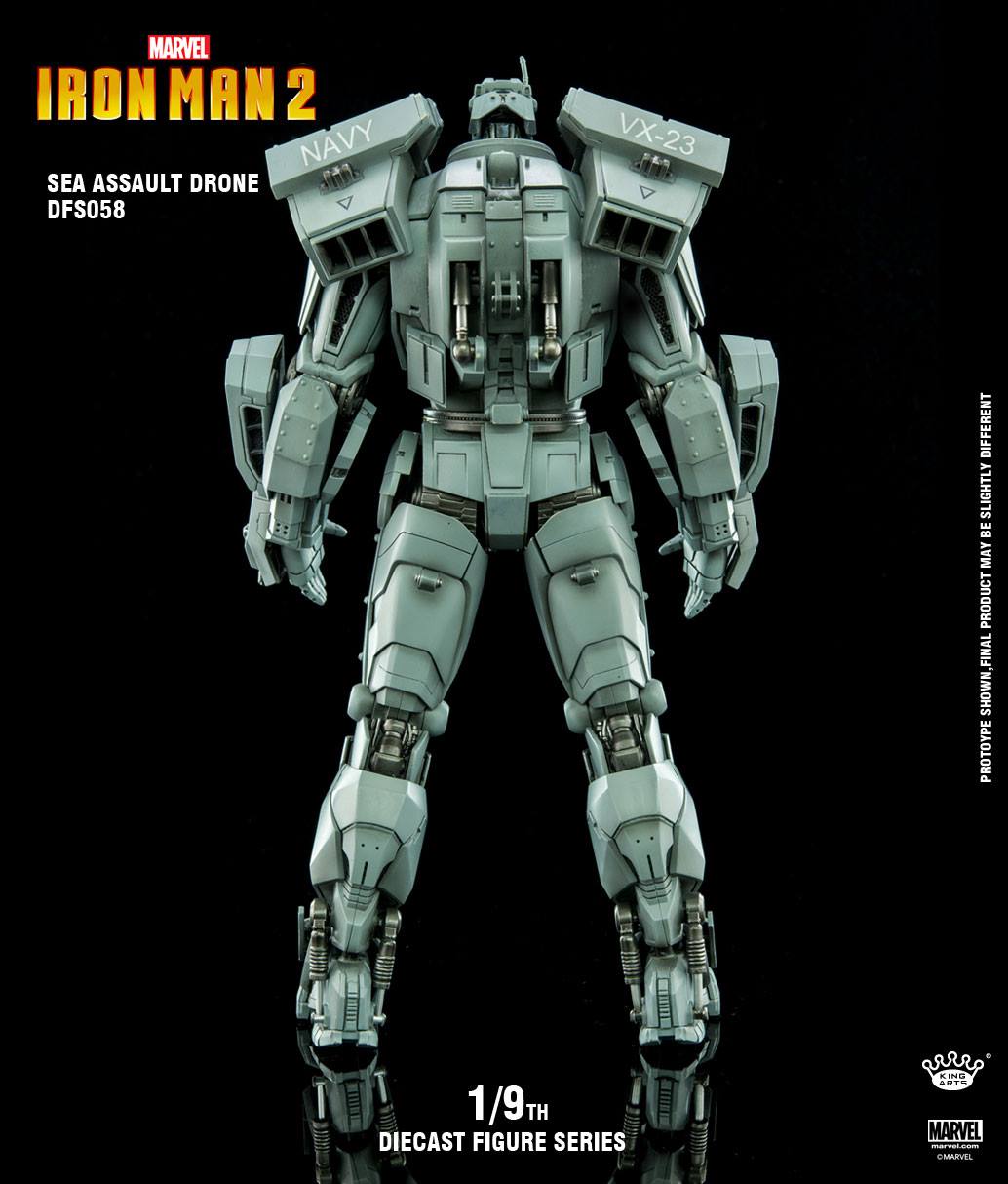 King Arts 1:9 Scale Iron Man II Hammer Drone Collectible Figure