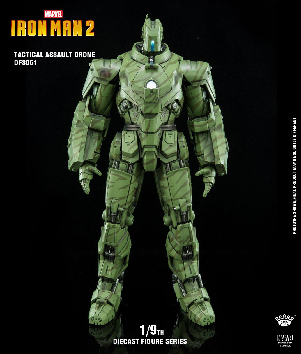 King Arts 1:9 Scale Iron Man II Hammer Drone Collectible Figure