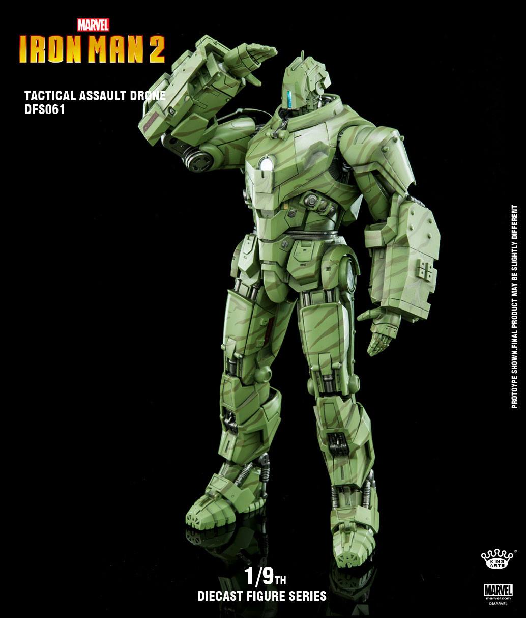 King Arts 1:9 Scale Iron Man II Hammer Drone Collectible Figure