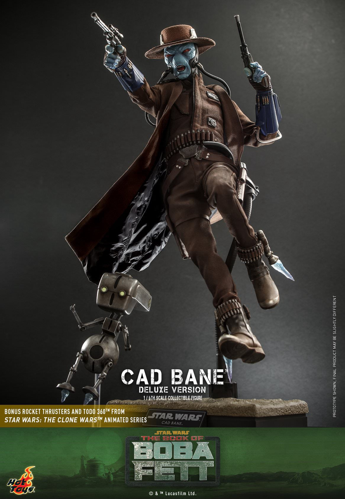 Hot Toys "Star Wars: The Book Of Boba Fett™" - Cad Bane™ 1:6th Scale Collectible Figure (Deluxe Version) TMS080