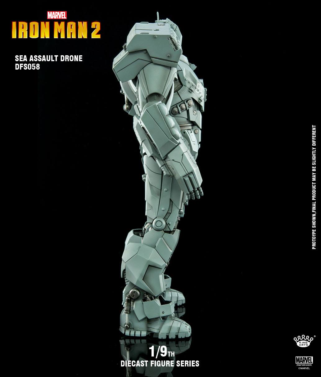 King Arts 1:9 Scale Iron Man II Hammer Drone Collectible Figure