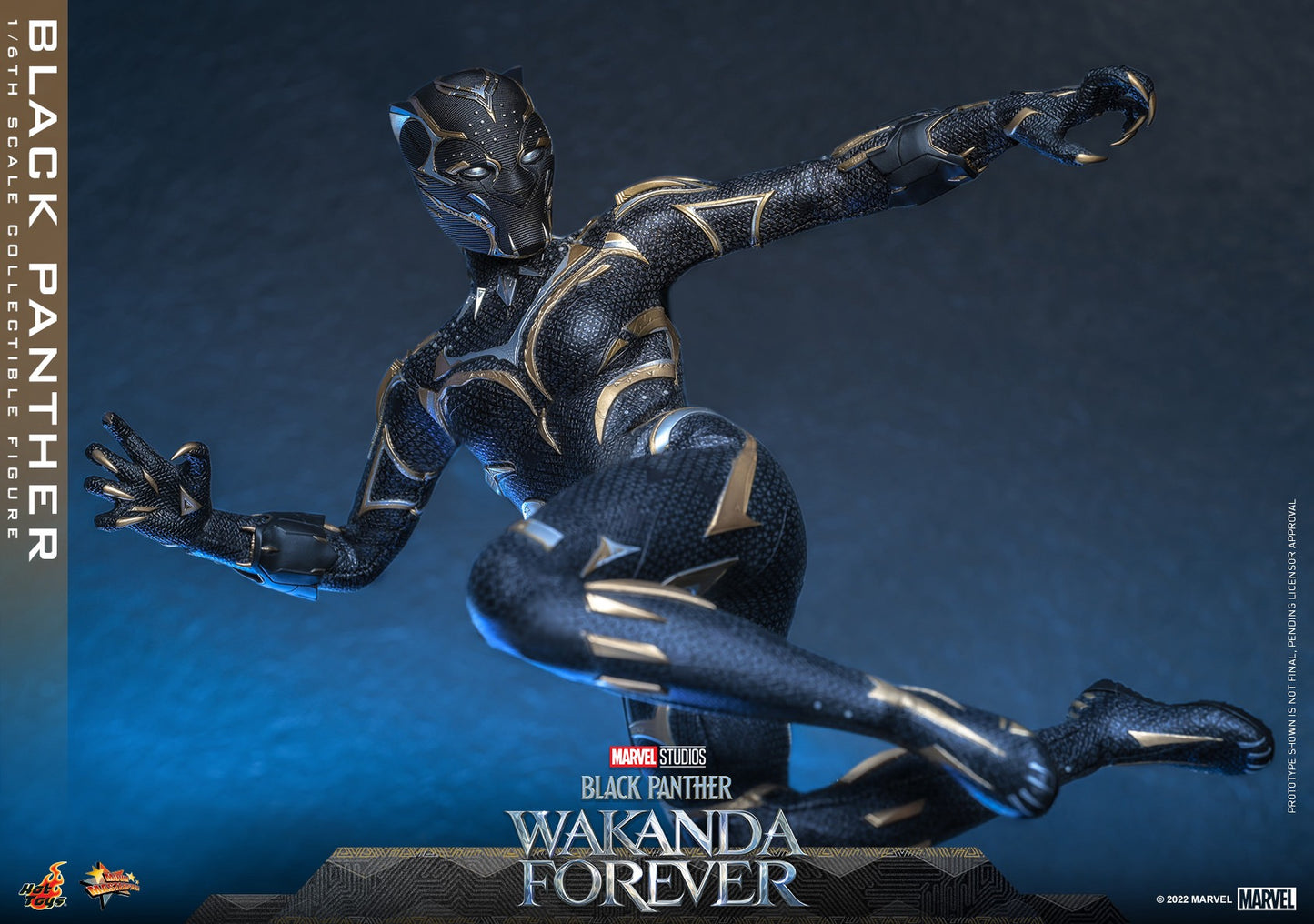 Hot Toys Black Panther: Wakanda Forever - Black Panther 1:6  Scale Collectible Figure MMS675