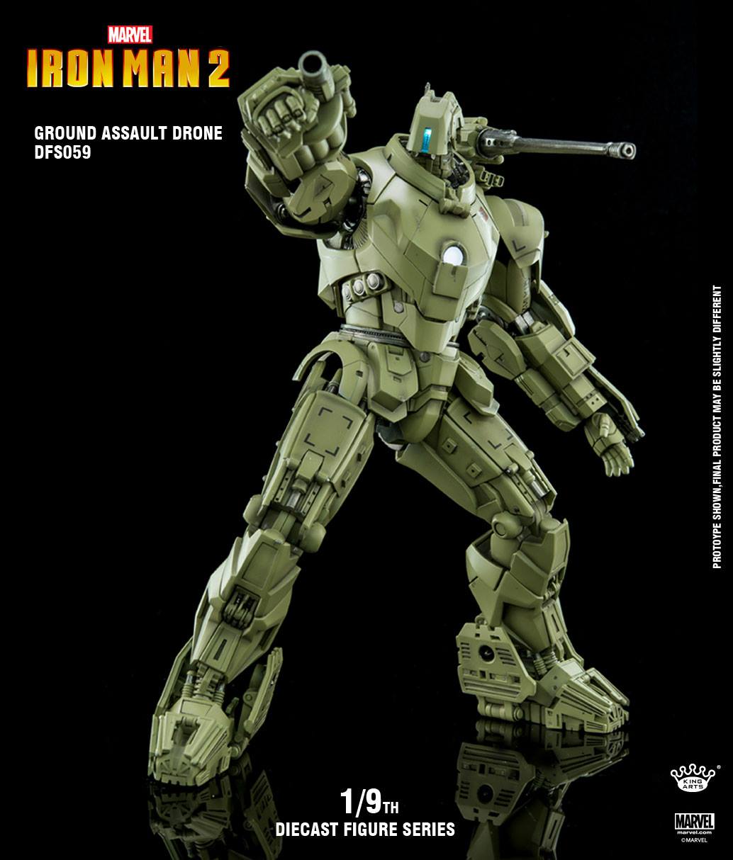 King Arts 1:9 Scale Iron Man II Hammer Drone Collectible Figure